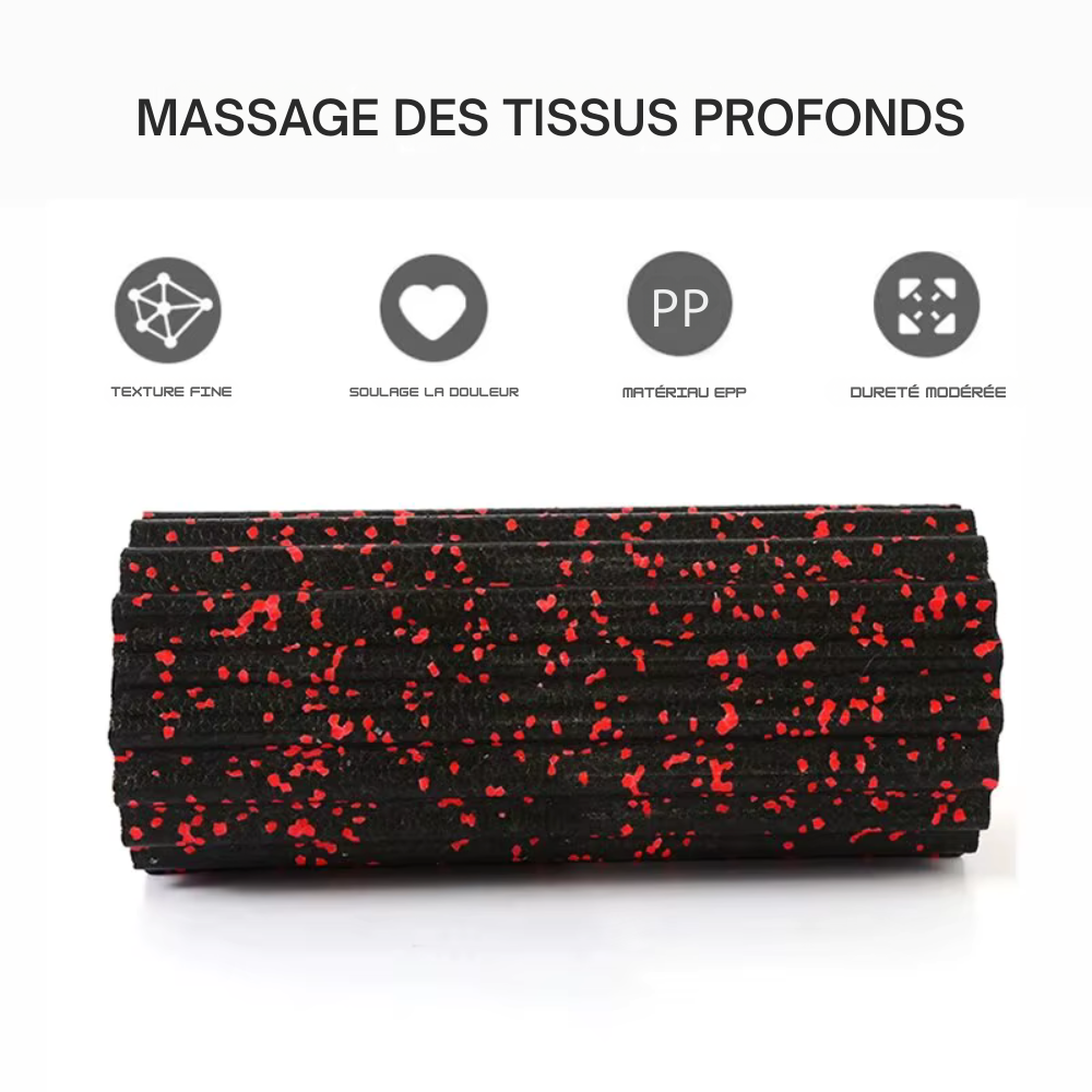 Foam Roller EPP haute densité – Rouleau de massage creux yoga & fitness pour relaxation musculaire