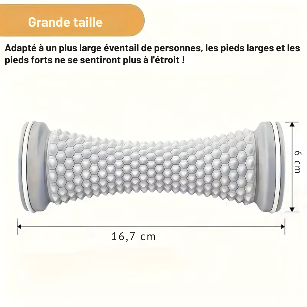 Rouleau pour Masser les Pieds en Plastique – Masseur Manuel pour Fascia Plantaire et Bien-Être Musculaire