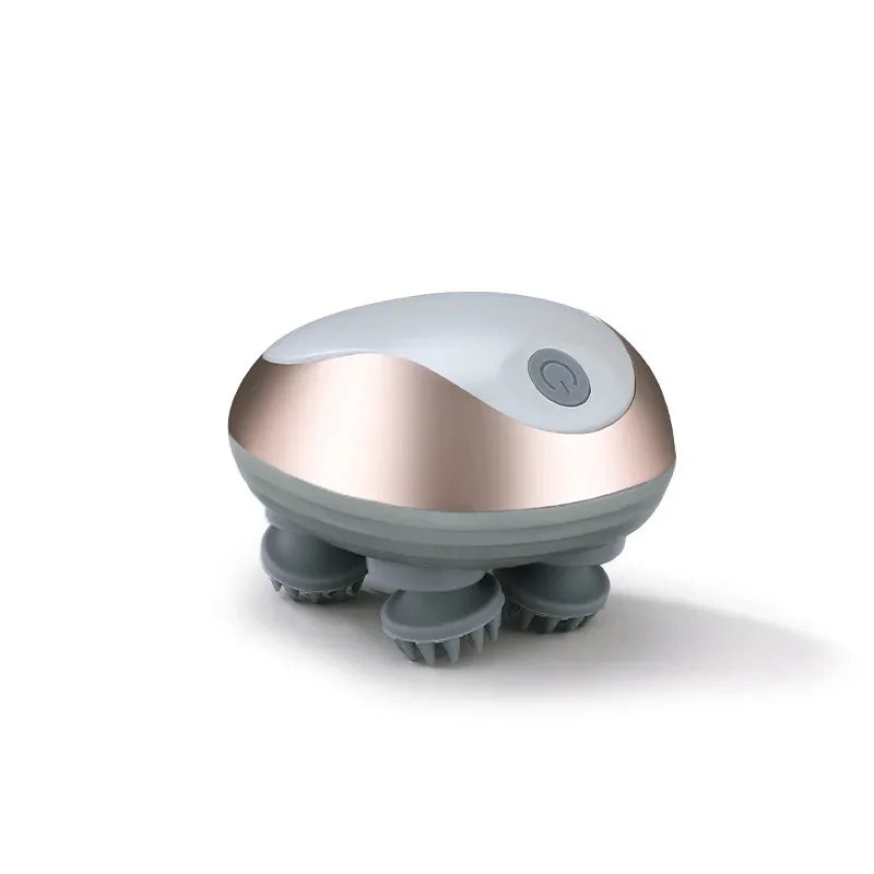 Masseur cuir chevelu électrique magnétique rechargeable – Mini masseur de tête à pétrissage multifonction