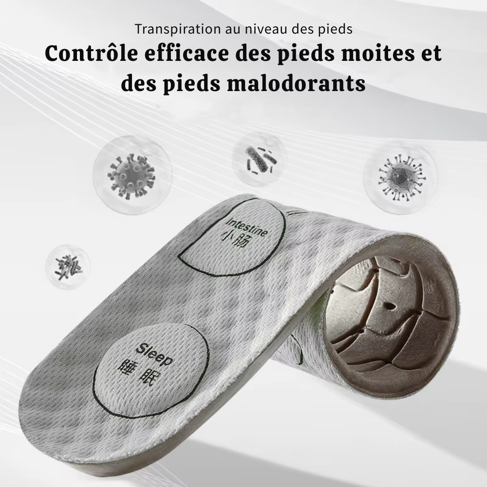 Semelle acupression – Semelles respirantes et déodorantes pour chaussures de sport, confort médical pour hommes et femmes