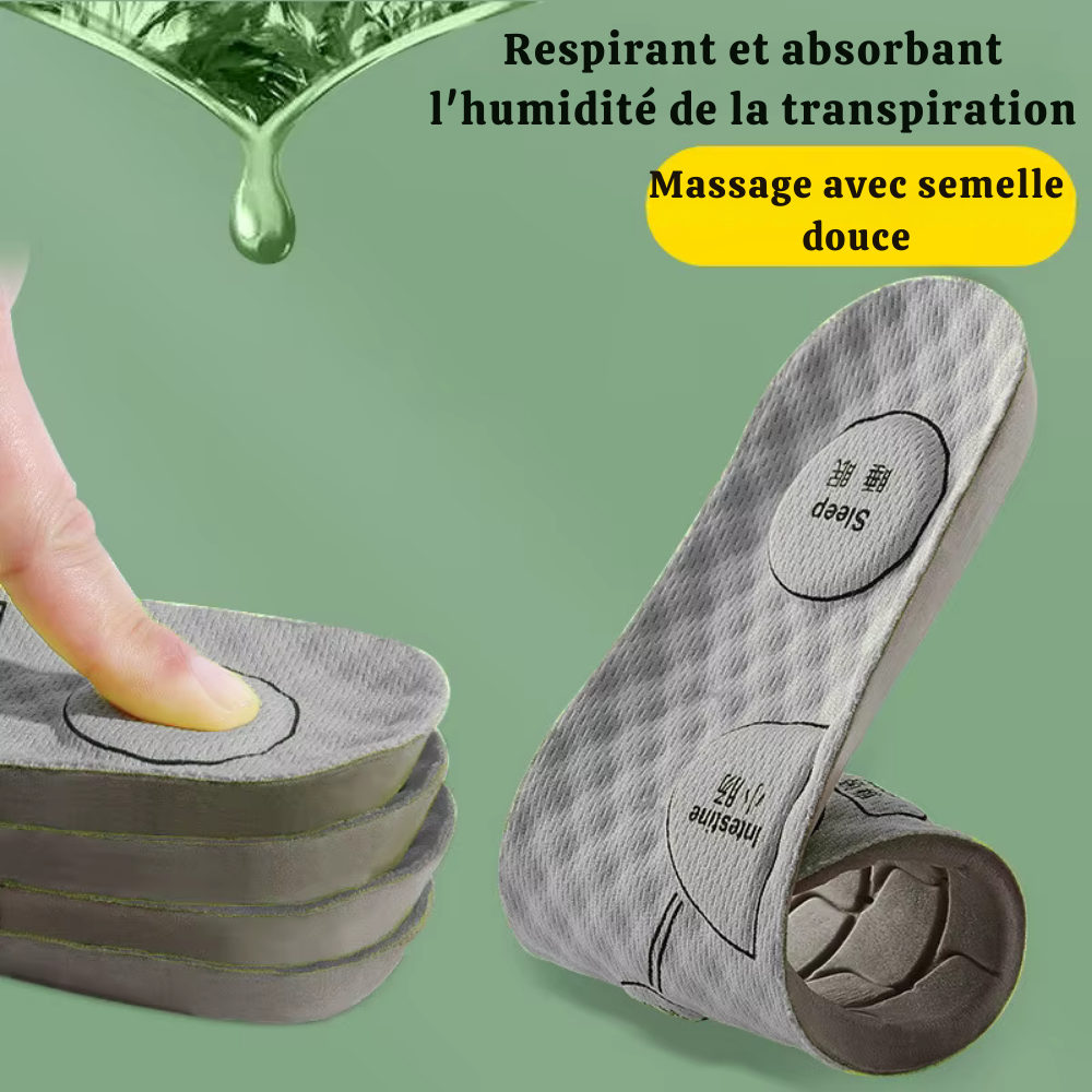 Semelle acupression – Semelles respirantes et déodorantes pour chaussures de sport, confort médical pour hommes et femmes