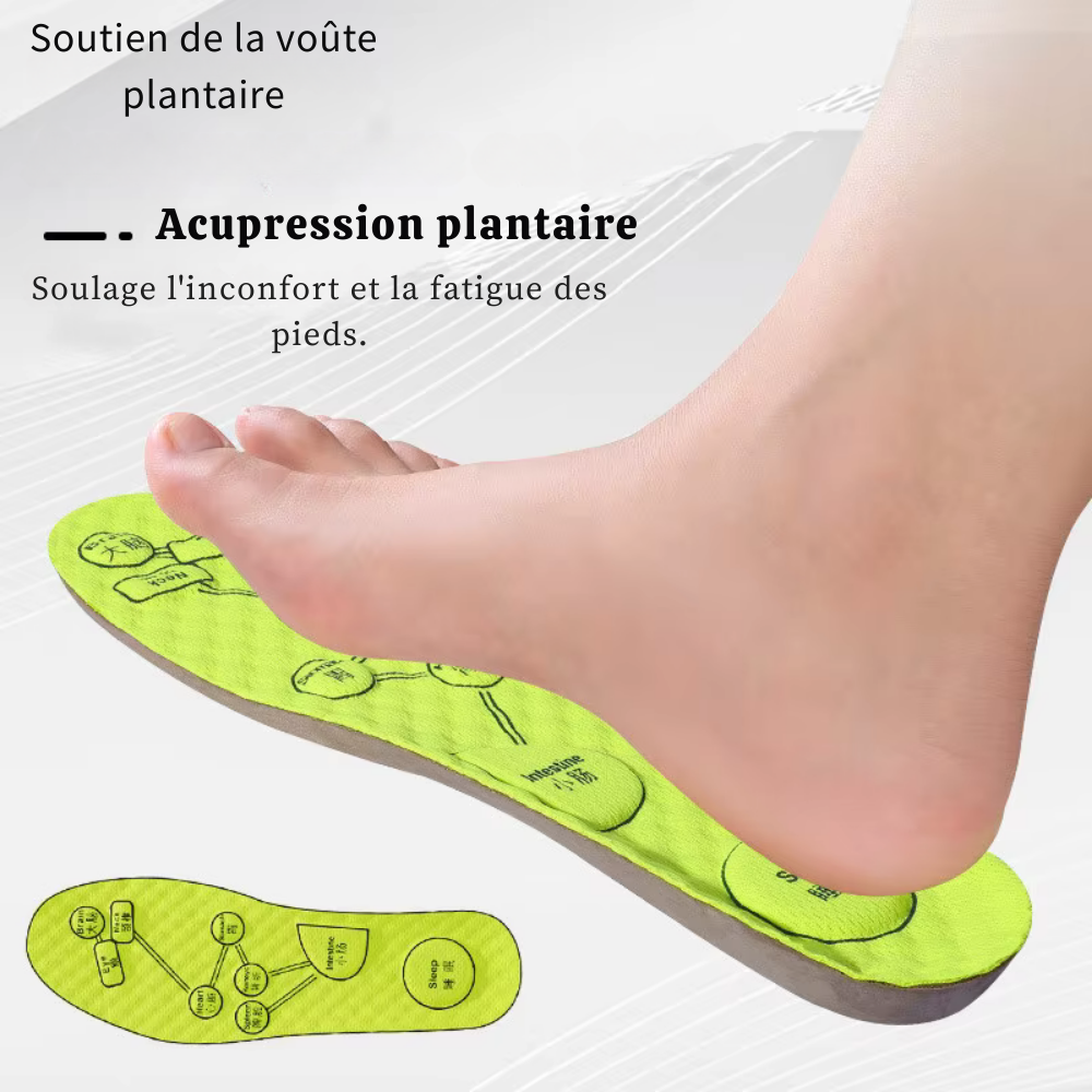 Semelle acupression – Semelles respirantes et déodorantes pour chaussures de sport, confort médical pour hommes et femmes