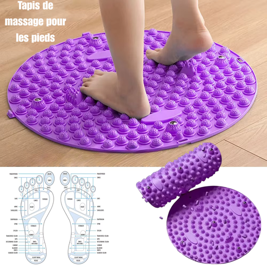 Tapis picot – Tapis de massage des pieds à acupression, stimulation plantaire, yoga et marche santé