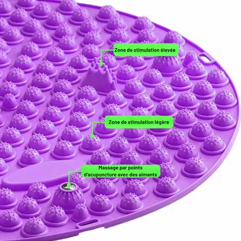 Tapis picot – Tapis de massage des pieds à acupression, stimulation plantaire, yoga et marche santé