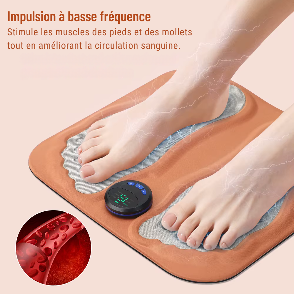 Masseur de pieds 3D intelligent – Tapis de massage pour pieds, circulation sanguine, relaxation muscles