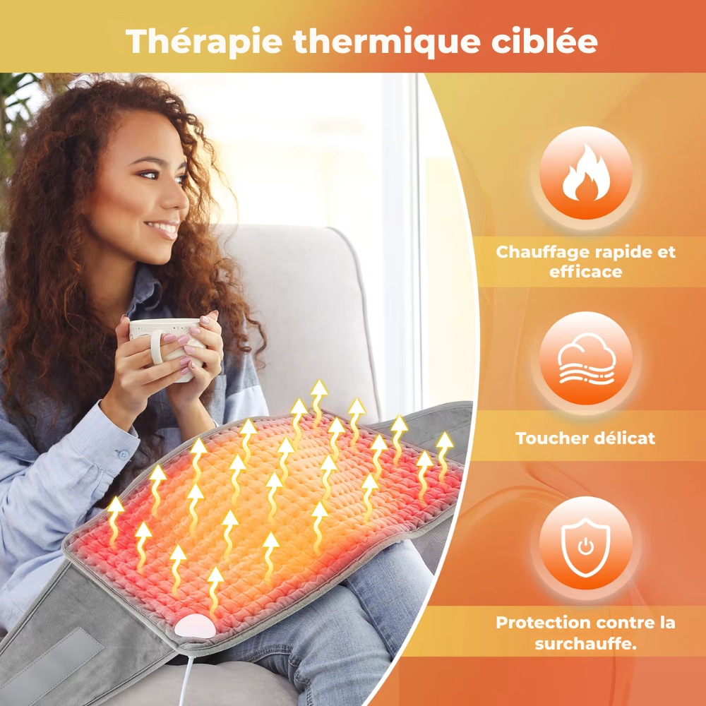 Ceinture lombaire chauffante – Ceinture de soutien électrique pour le dos, chaleur réglable, maintien lombaire et abdominal