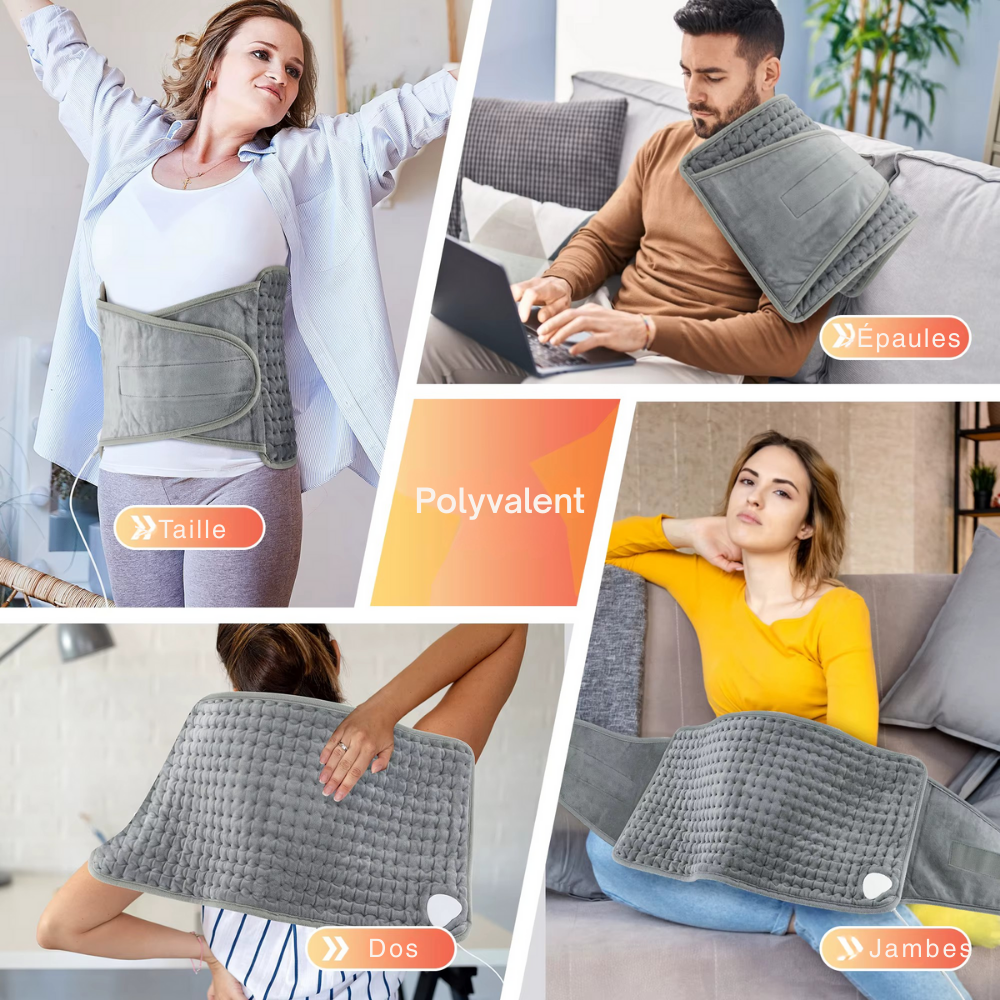 Ceinture lombaire chauffante – Ceinture de soutien électrique pour le dos, chaleur réglable, maintien lombaire et abdominal
