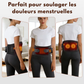 Ceinture chauffante lombaire – Ceinture de massage pour le dos avec 3 niveaux de chaleur et vibration, soutien lombaire et soulagement menstruel