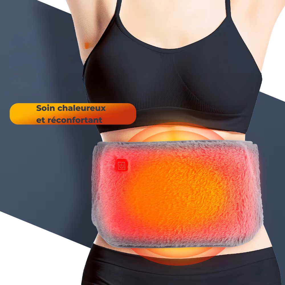 Ceinture chauffante – Ceinture électrique 3 niveaux en graphène, protège du froid, chauffe taille et abdomen, USB rechargeable