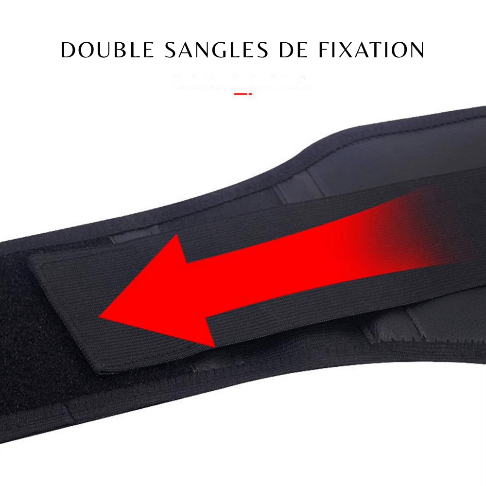 Ceinture chauffante lombaires – Ceinture auto-chauffante réglable pour soutien du bas du dos et correction de posture