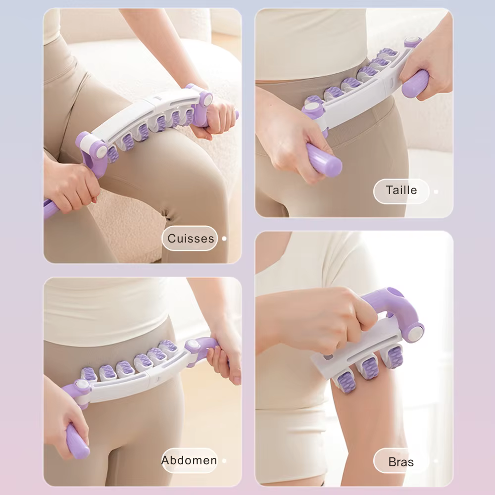 Appareil de drainage lymphatique anti-cellulite – Masseur manuel pour jambes, ventre et bras