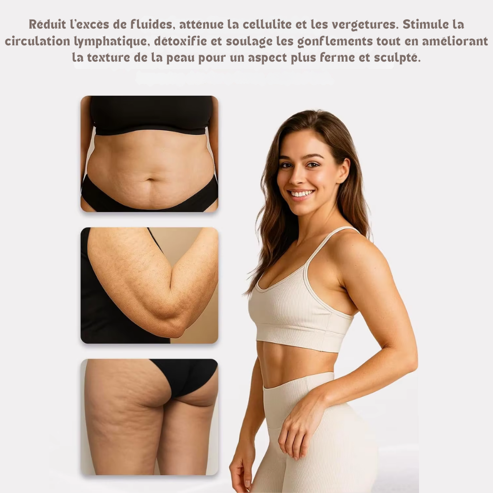 Appareil drainage lymphatique – Masseur anti-cellulite pour jambes, bras et ventre, réduit cellulite et vergetures