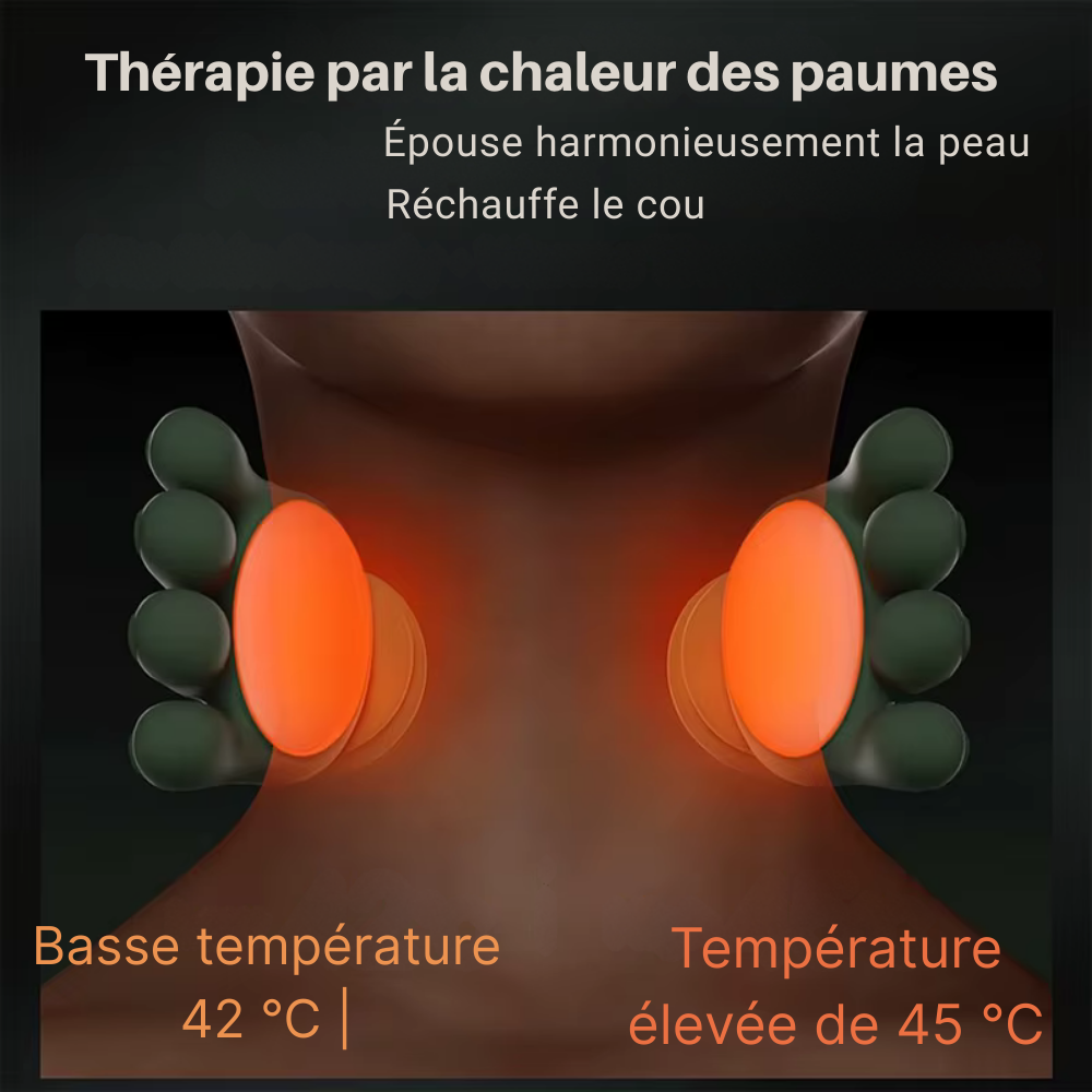 Masseur cervical Bionic N7 – Massage nuque, épaules et dos, 3 modes, coussin pétrissage pour muscles du corps