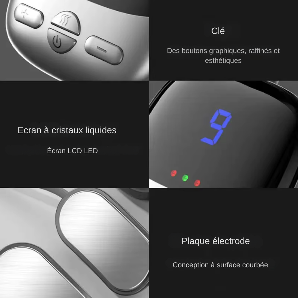 Appareil massage nuque – Mini masseur portable intelligent pour détente cervicale