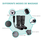 Bottes drainage lymphatique Nekteck – Bottes de massage à compression d’air pour jambes et mollets, circulation et relaxation