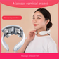 Appareil massage nuque électrique intelligent à vibrations – Masseur cervical rechargeable à impulsions basse fréquence avec lumière rouge
