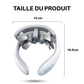 Appareil massage nuque électrique intelligent à vibrations – Masseur cervical rechargeable à impulsions basse fréquence avec lumière rouge