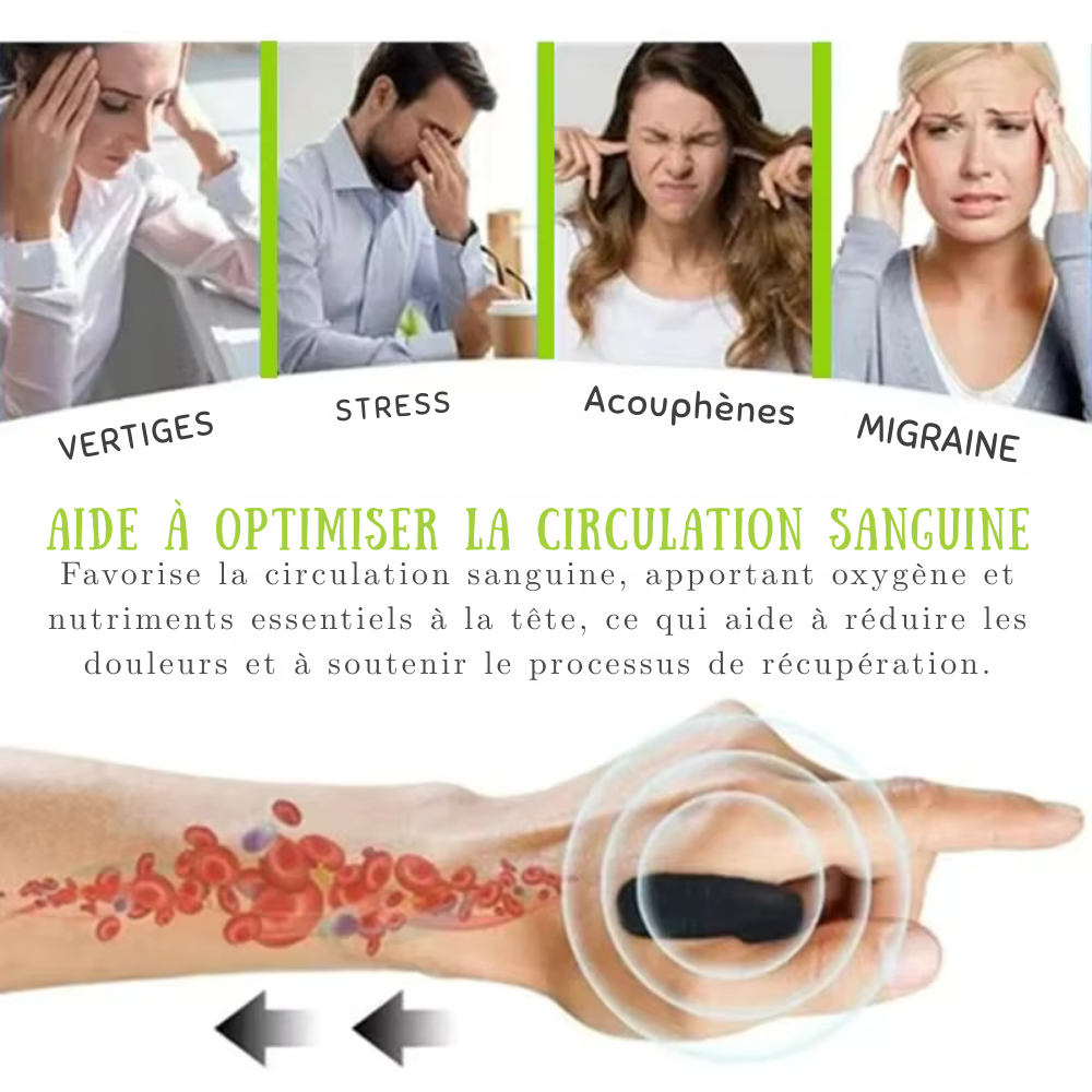 Masseur main portable – Mini pince magnétique d’acupression pour doigts