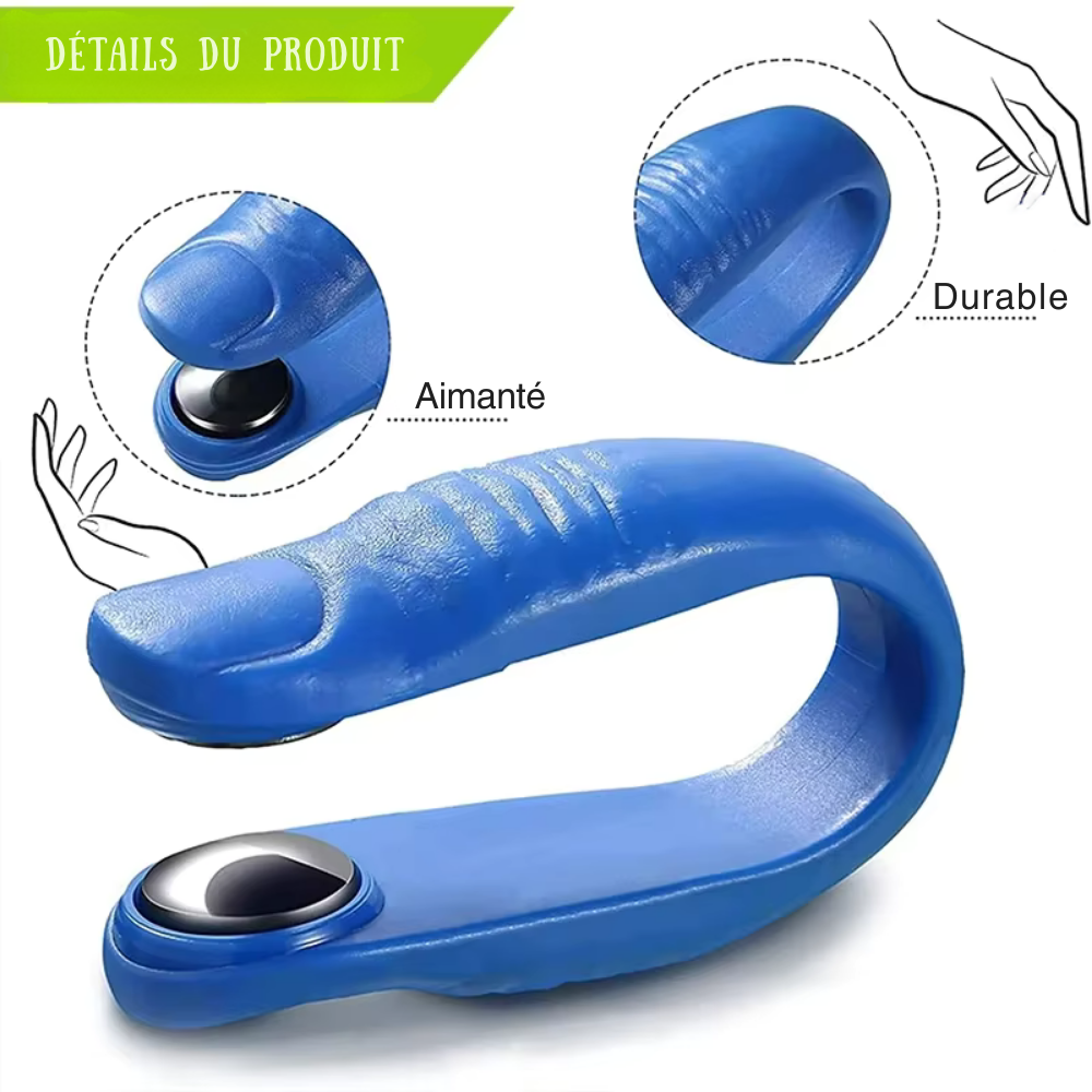 Masseur main portable – Mini pince magnétique d’acupression pour doigts