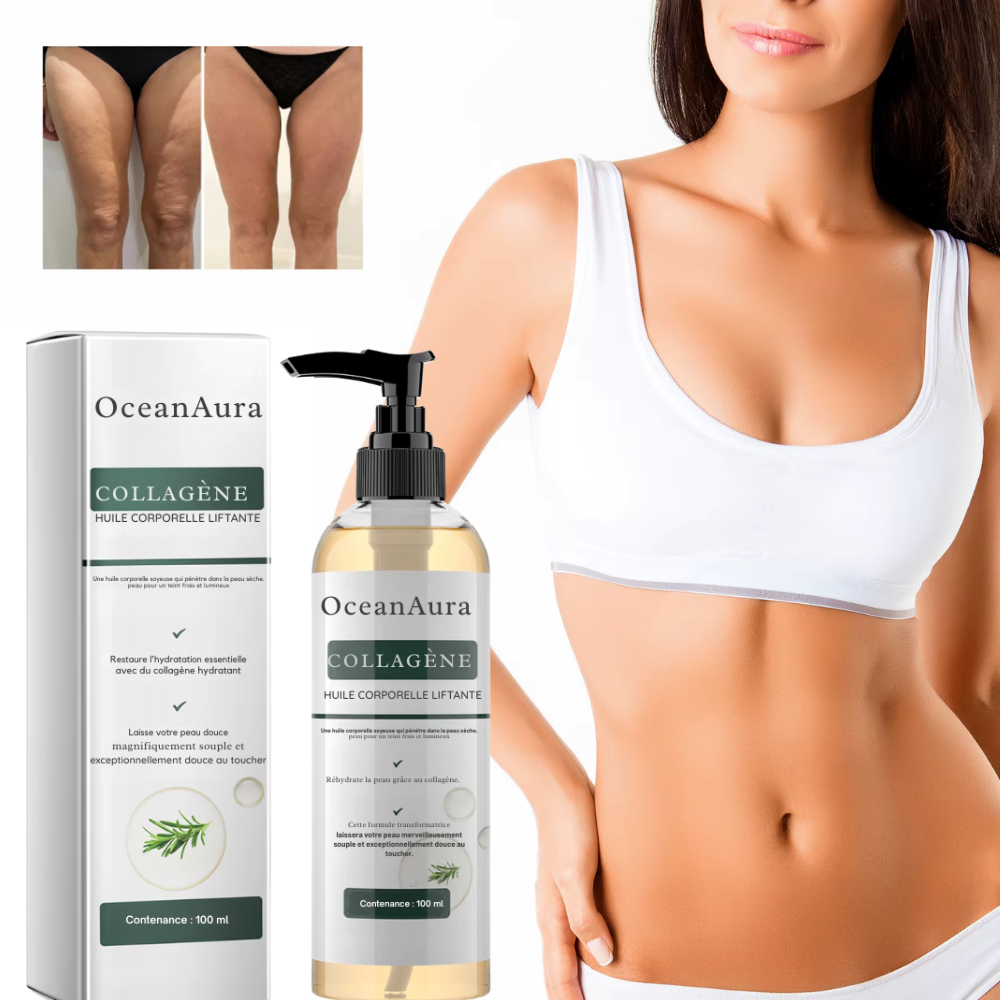 Huile de massage au collagène 100 ml – raffermissante, lissante et tonifiante pour femmes
