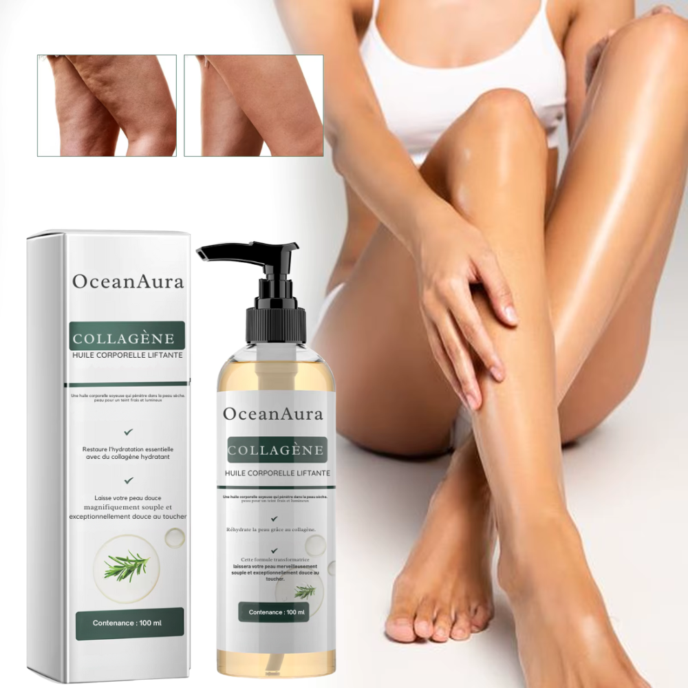 Huile de massage au collagène 100 ml – raffermissante, lissante et tonifiante pour femmes