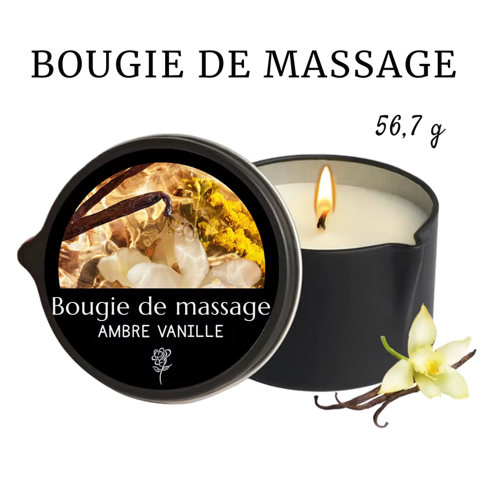 Bougie de massage parfumée – détente, hydratation et aromathérapie spa de luxe