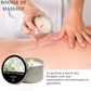Bougie massante – huiles essentielles, six parfums, fond en huile chaude sensuelle