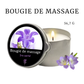 Bougie massante – huiles essentielles, six parfums, fond en huile chaude sensuelle