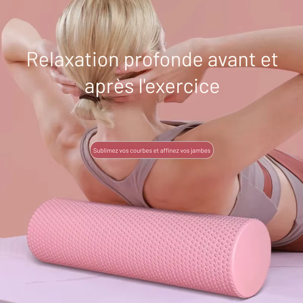 Foam Roller Hexagonal en mousse EVA – Pilates et entraînements à domicile 29,7 cm