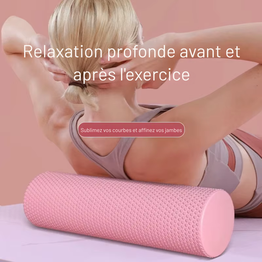 Foam Roller Hexagonal en mousse EVA – Pilates et entraînements à domicile 29,7 cm