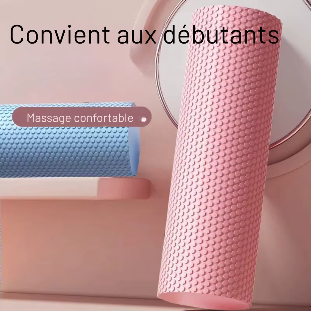Foam Roller Hexagonal en mousse EVA – Pilates et entraînements à domicile 29,7 cm