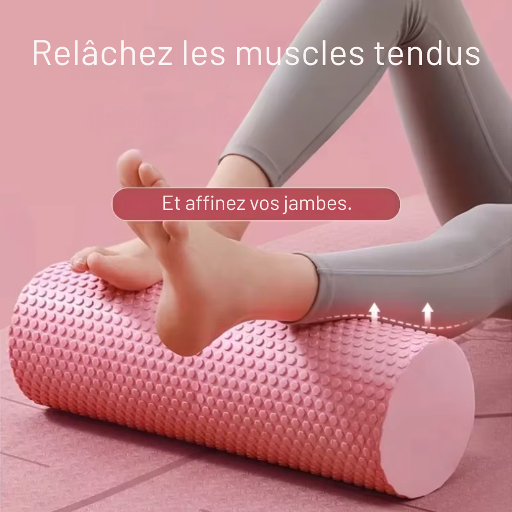 Foam Roller Hexagonal en mousse EVA – Pilates et entraînements à domicile 29,7 cm