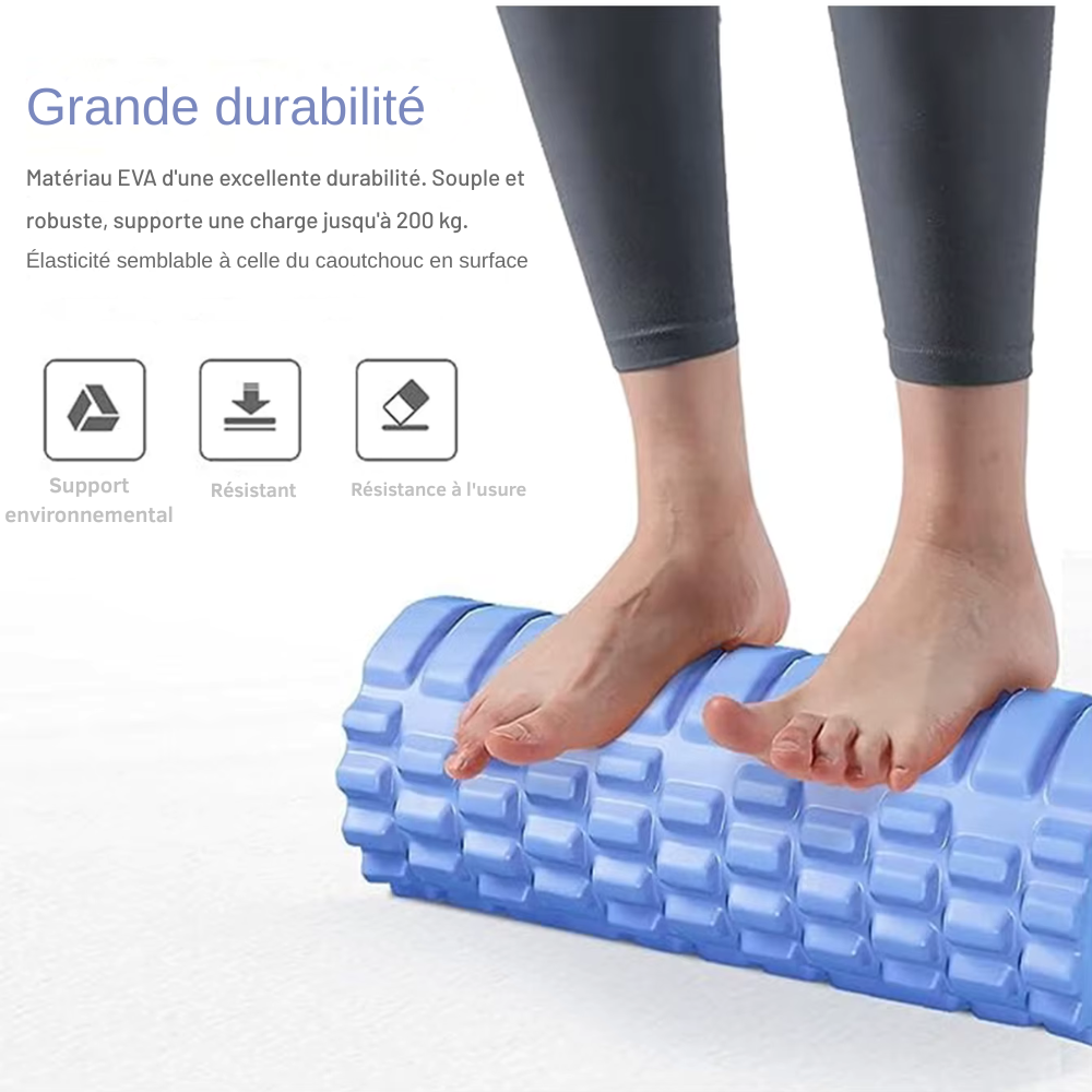 Foam Roller 33 cm – Massage musculaire dos & entraînement fitness
