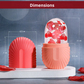Ice Roller visage – Rouleau de massage glacé en silicone anti-poches & éclat de la peau