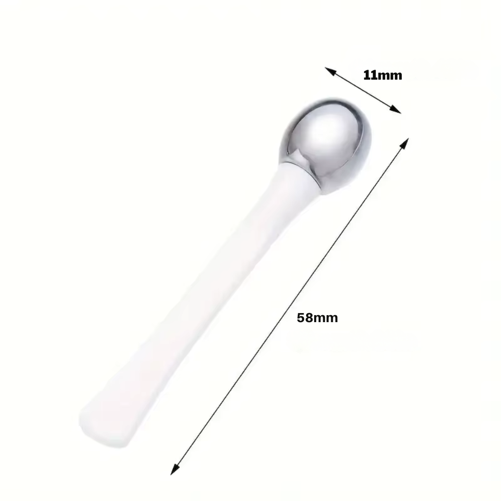 Rouleau Massage Visage Contour des Yeux – Applicateur Crème Anti-Rides en Alliage Doré
