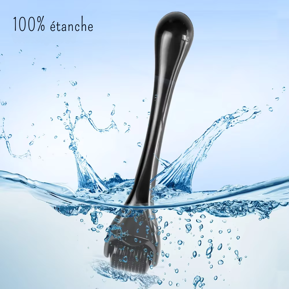 Derma Roller 540 Aiguilles – Dermaroller Professionnel Soin de la Peau, Barbe et Cheveux