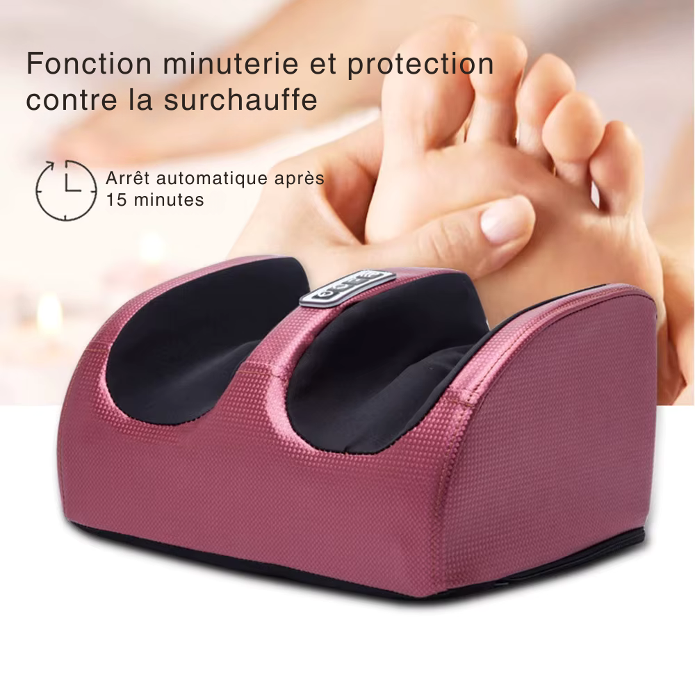 Masseur Pied Électrique – Shiatsu Chauffant, Relaxation Musculaire et Soulagement Fatigue Pieds et Mollets