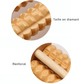 Rouleau Masseur Pied en Bois – Relaxation, Réflexologie et Soulagement Douleur Pieds