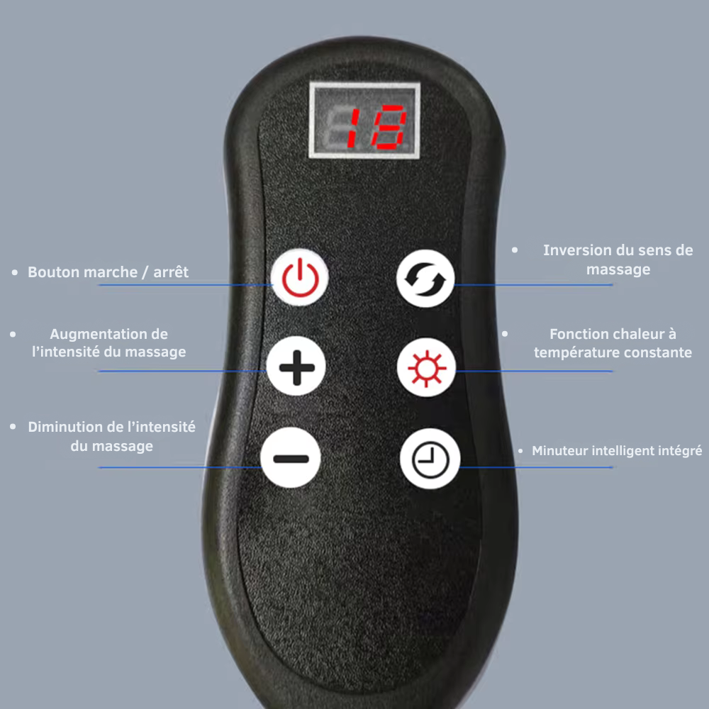 Appareil pour le massage des pieds électrique Shiatsu chauffant jambes et mollets