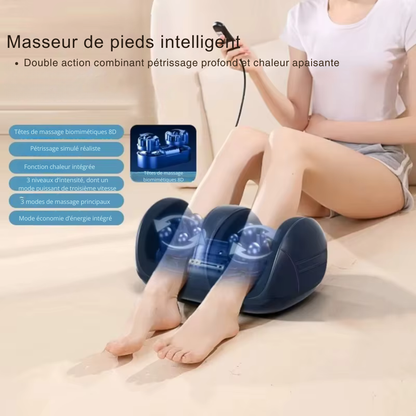 Appareil pour le massage des pieds électrique Shiatsu chauffant jambes et mollets