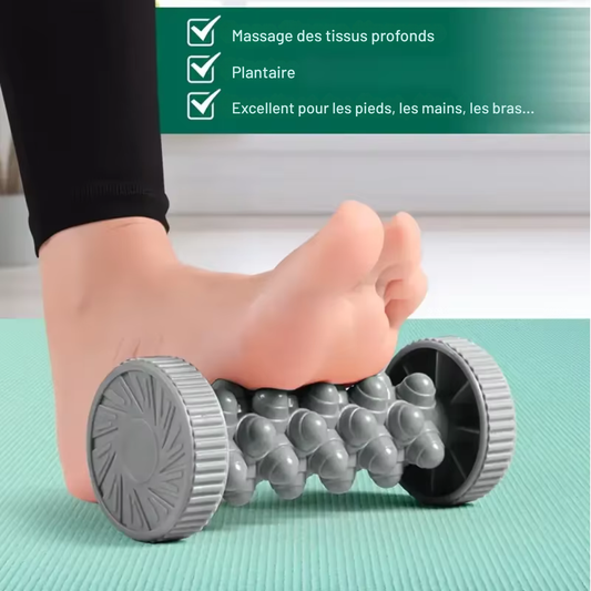 Rouleau masseur pour pied – Massage fascia plantaire, relaxation musculaire et yoga