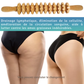Rouleau de massage dos en bois – Thérapie par le bois, drainage lymphatique et relaxation musculaire profonde