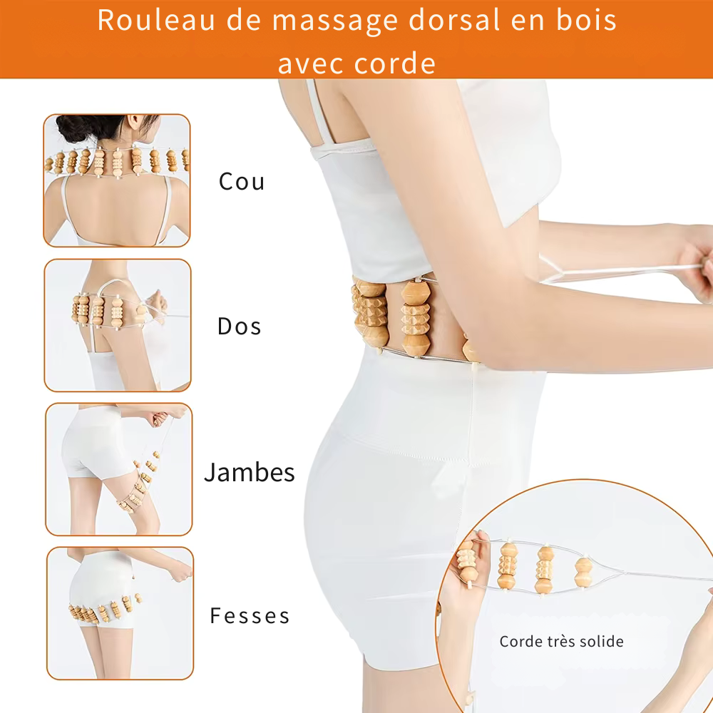 Rouleau pour masser le dos – soulagement des tensions musculaires et soin de la peau