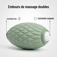 Balle de massage en silicone pour fasciite plantaire, relâchement myofascial et massage du dos, cou, pieds et jambes