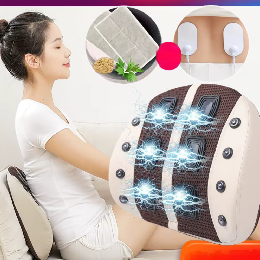 Coussin massant dos – Massage électrique, vibration, chaleur et thérapie lombaire