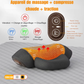 Masseur électrique cervicales – Oreiller chauffant avec vibration, étirement du cou et traction dorsale