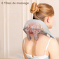 Écharpe de massage chauffante portable – Shiatsu cou et trapèzes, multifonction