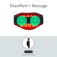 Coussin massant chauffant – Oreiller chauffant pour le cou avec vibration et soulagement