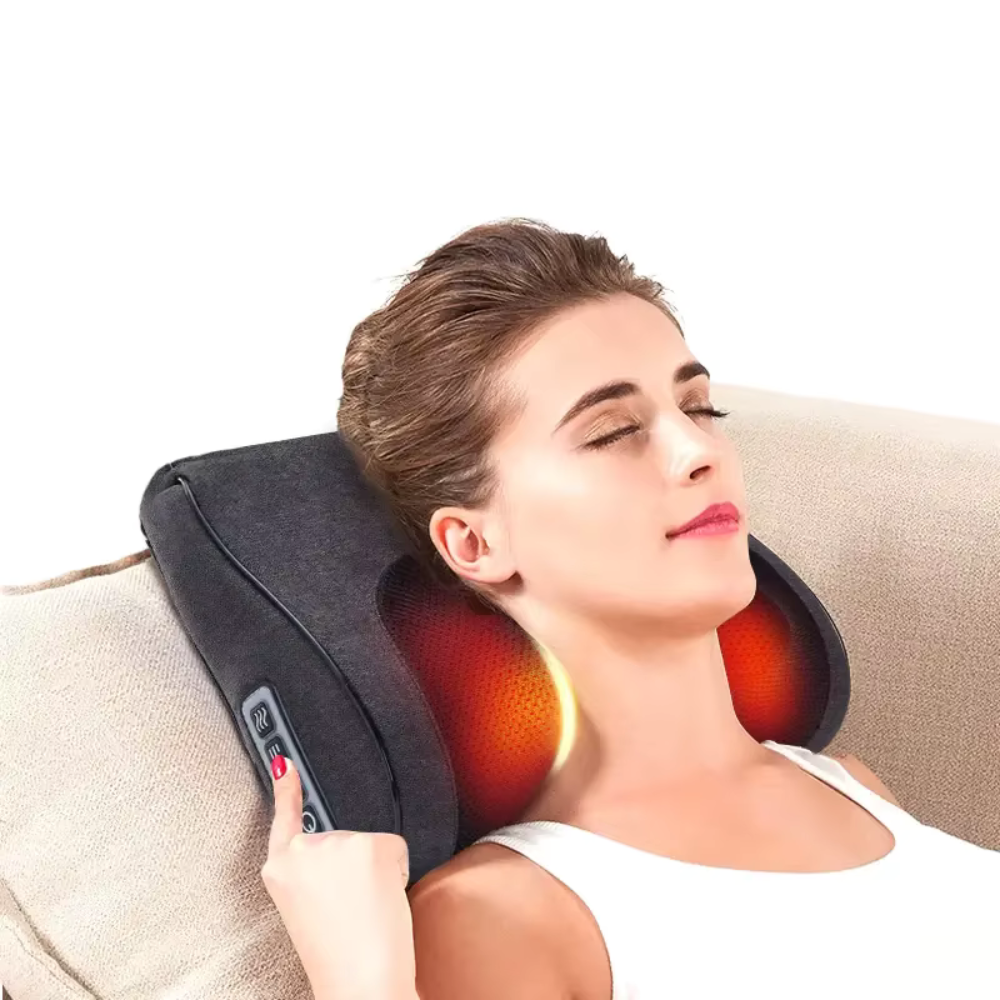 Coussin massage shiatsu 3D – Dos, cou et jambes avec chauffage, relaxation profonde