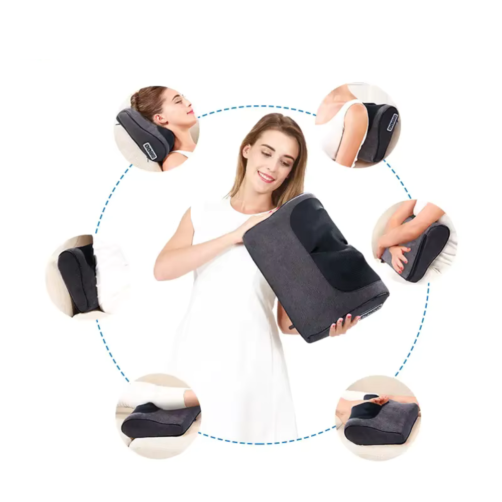 Coussin massage shiatsu 3D – Dos, cou et jambes avec chauffage, relaxation profonde